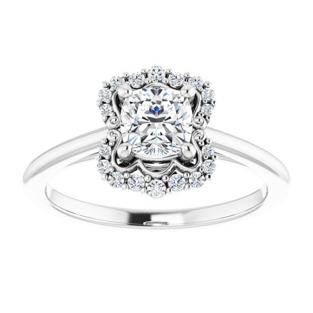 Halo-Style Engagement Ring