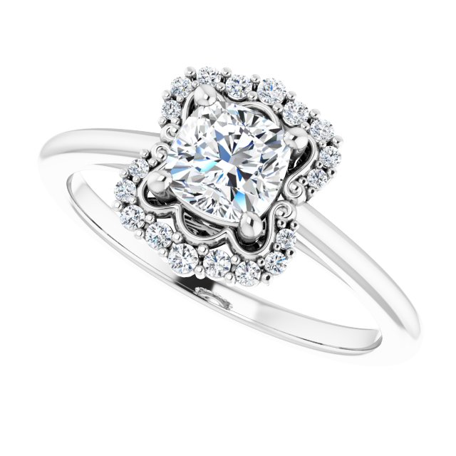 Halo-Style Engagement Ring