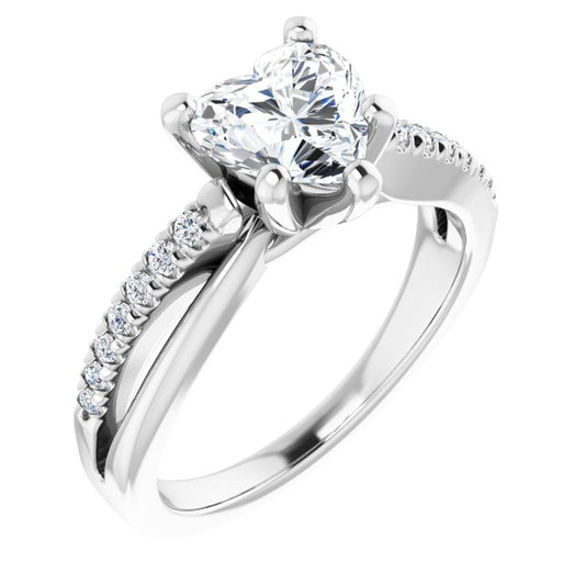 Accented Engagement Ring
