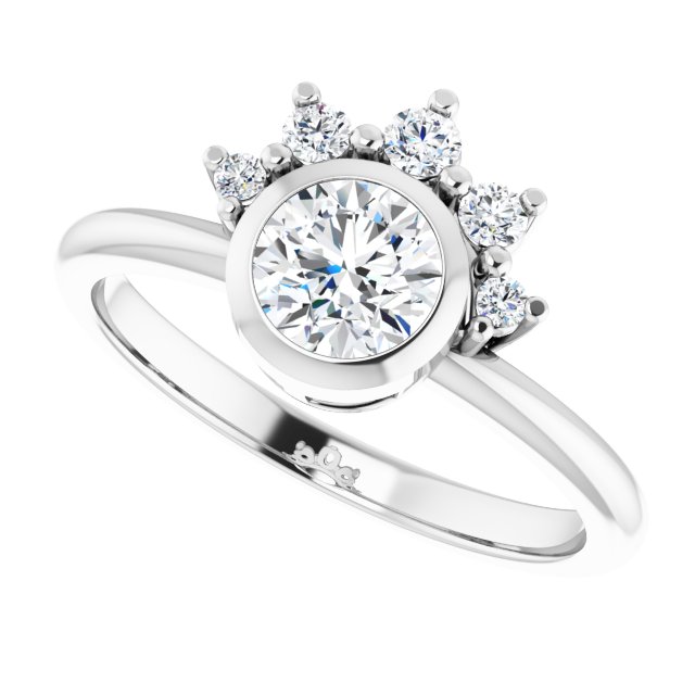 Accented Engagement Ring