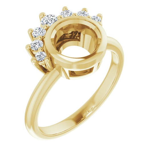 Accented Engagement Ring