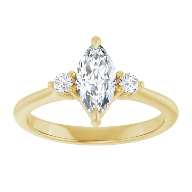Side Stone Engagement Ring