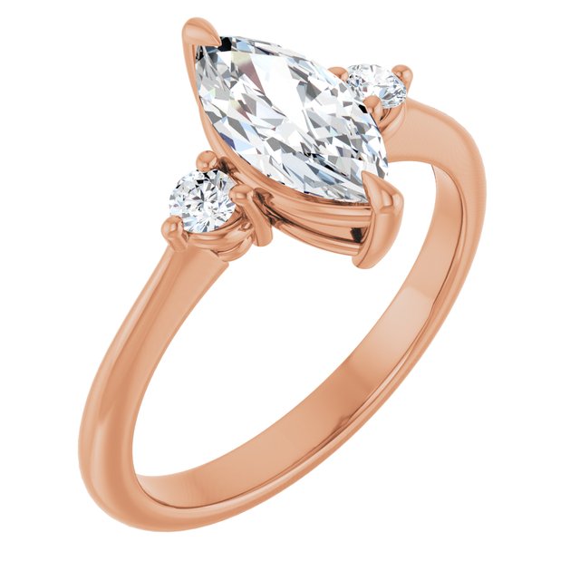 Side Stone Engagement Ring