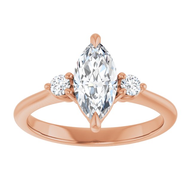 Side Stone Engagement Ring