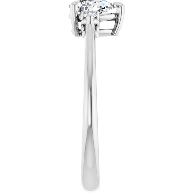 Side Stone Engagement Ring