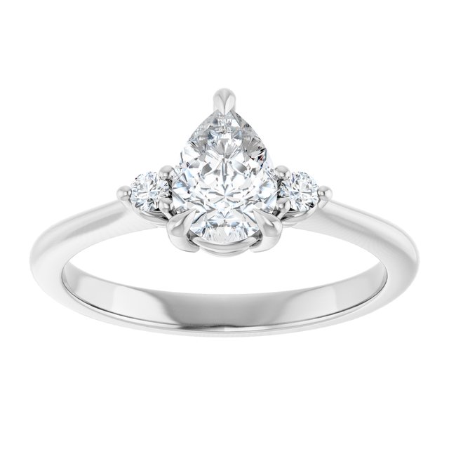 Side Stone Engagement Ring