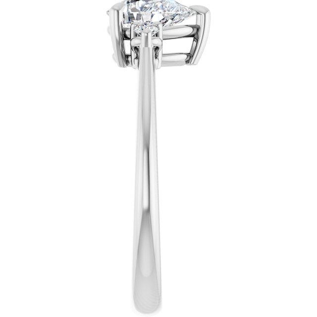Side Stone Engagement Ring