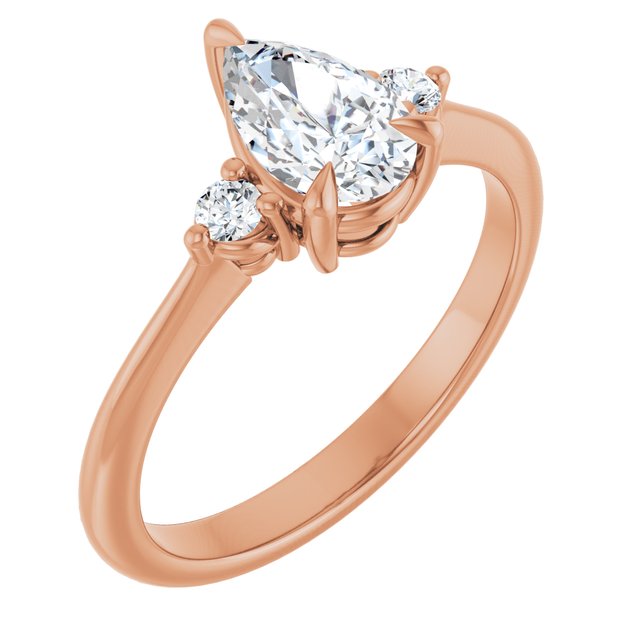 Side Stone Engagement Ring