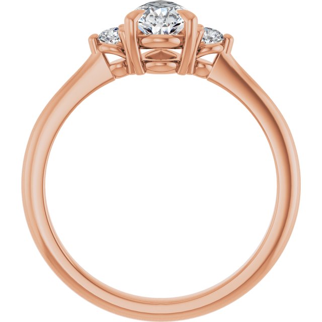 Side Stone Engagement Ring