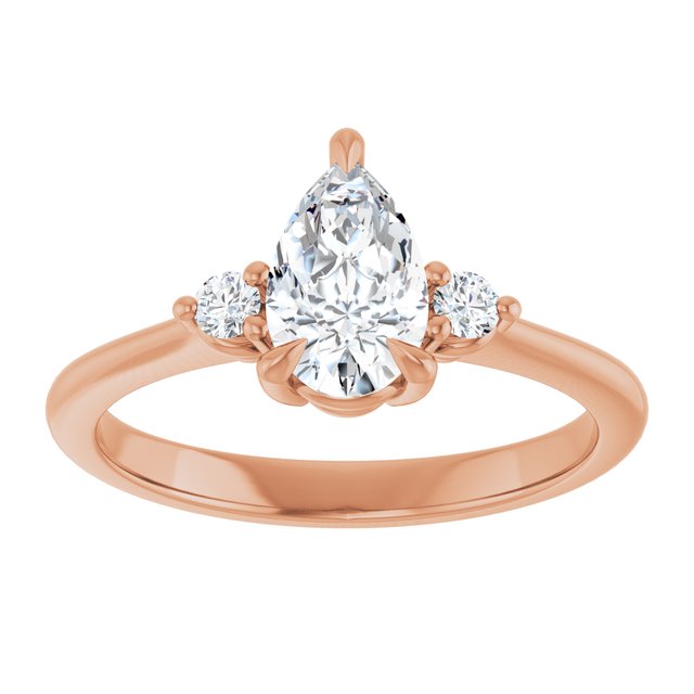 Side Stone Engagement Ring