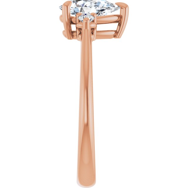 Side Stone Engagement Ring