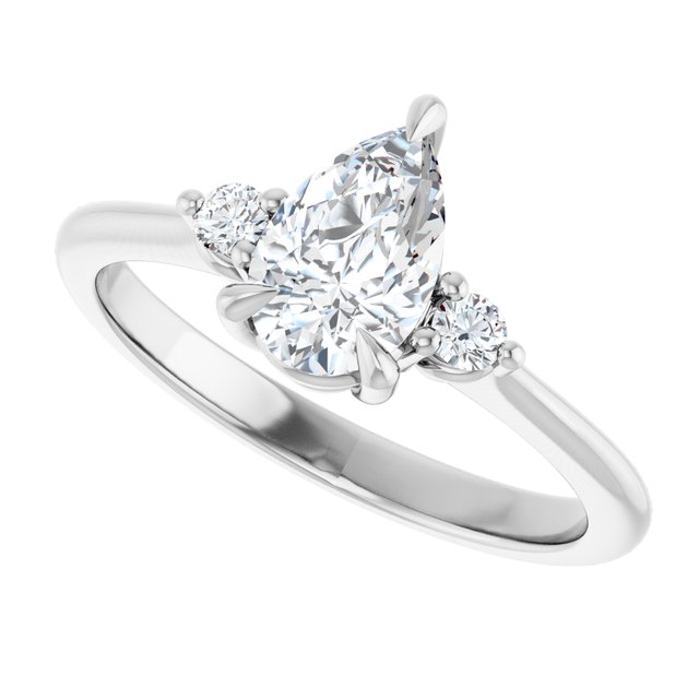 Side Stone Engagement Ring