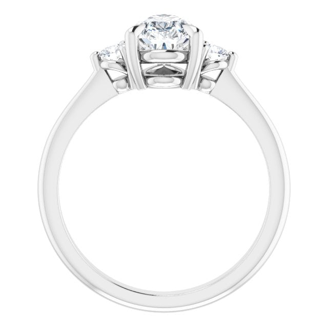 Side Stone Engagement Ring