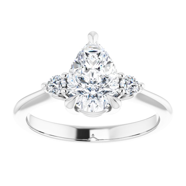 Side Stone Engagement Ring