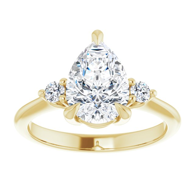 Side Stone Engagement Ring