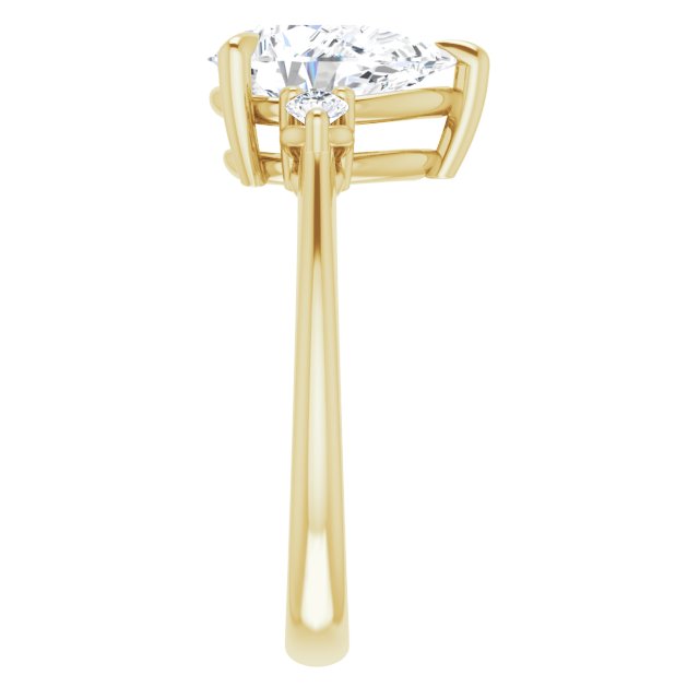 Side Stone Engagement Ring