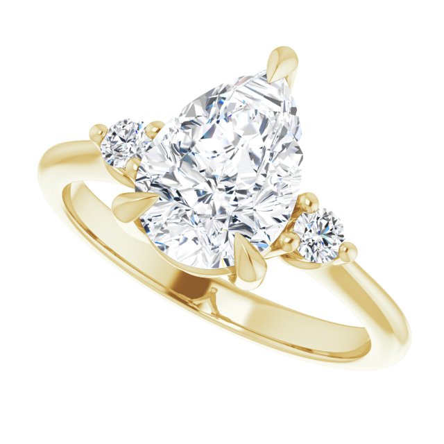 Side Stone Engagement Ring