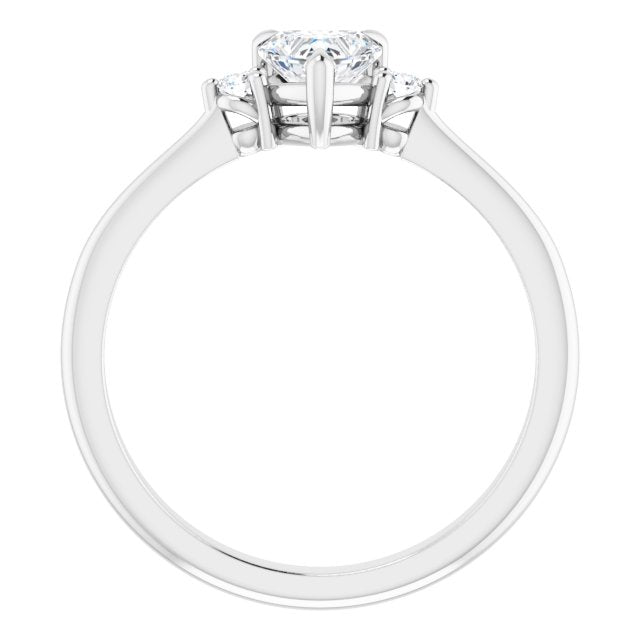 Side Stone Engagement Ring
