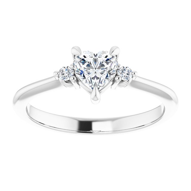 Side Stone Engagement Ring