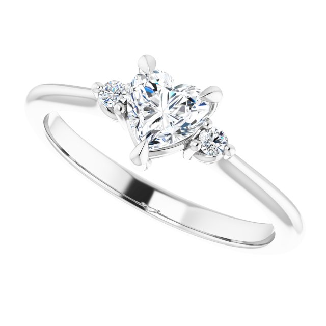 Side Stone Engagement Ring