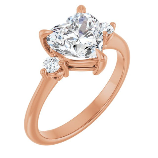 Side Stone Engagement Ring