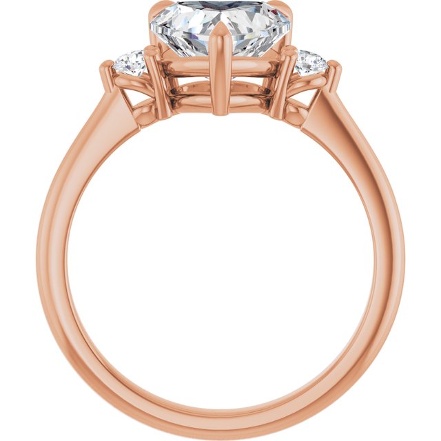 Side Stone Engagement Ring
