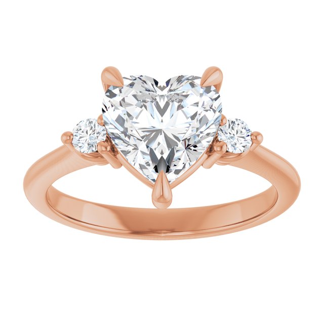 Side Stone Engagement Ring