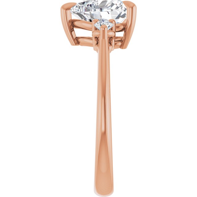 Side Stone Engagement Ring
