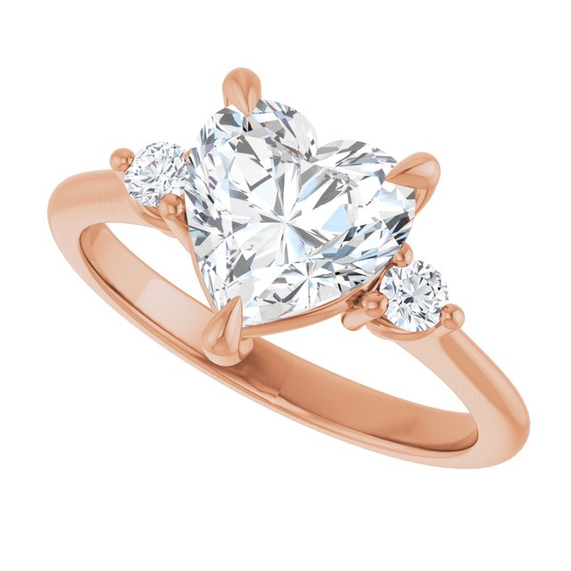 Side Stone Engagement Ring