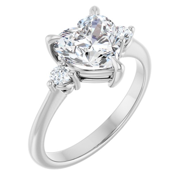 Side Stone Engagement Ring