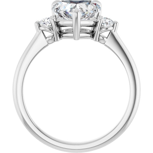 Side Stone Engagement Ring