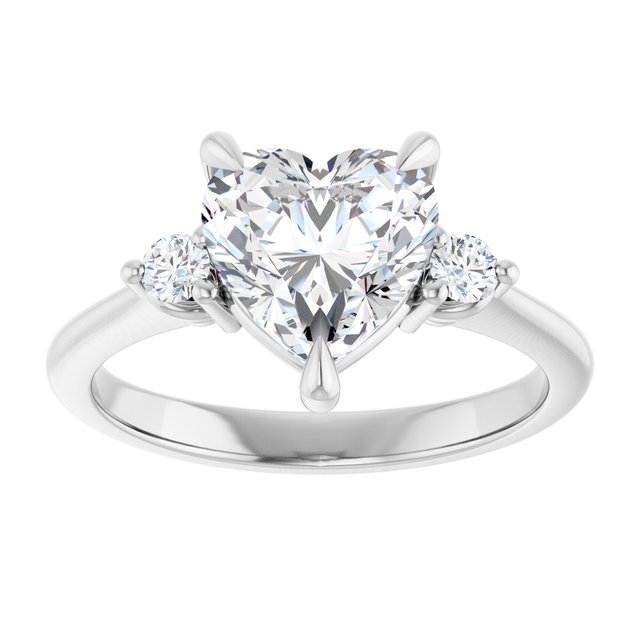 Side Stone Engagement Ring