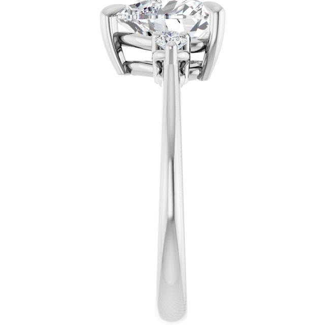 Side Stone Engagement Ring