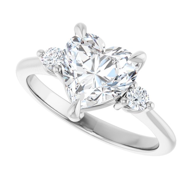 Side Stone Engagement Ring