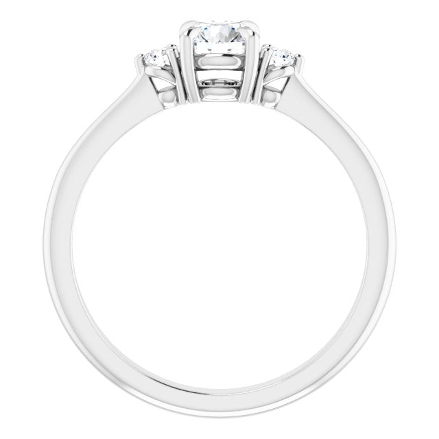 Side Stone Engagement Ring