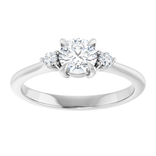 Side Stone Engagement Ring