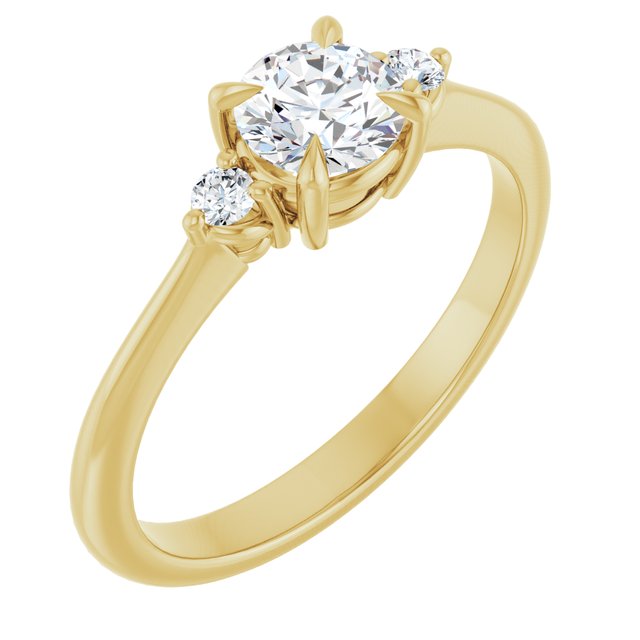 Side Stone Engagement Ring