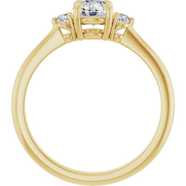 Side Stone Engagement Ring