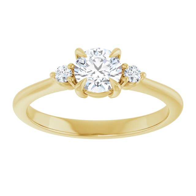 Side Stone Engagement Ring