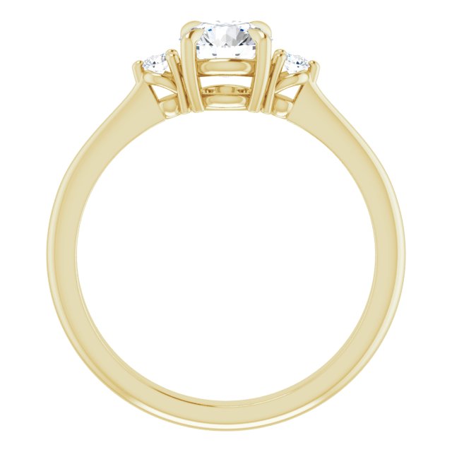 Side Stone Engagement Ring