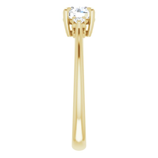 Side Stone Engagement Ring