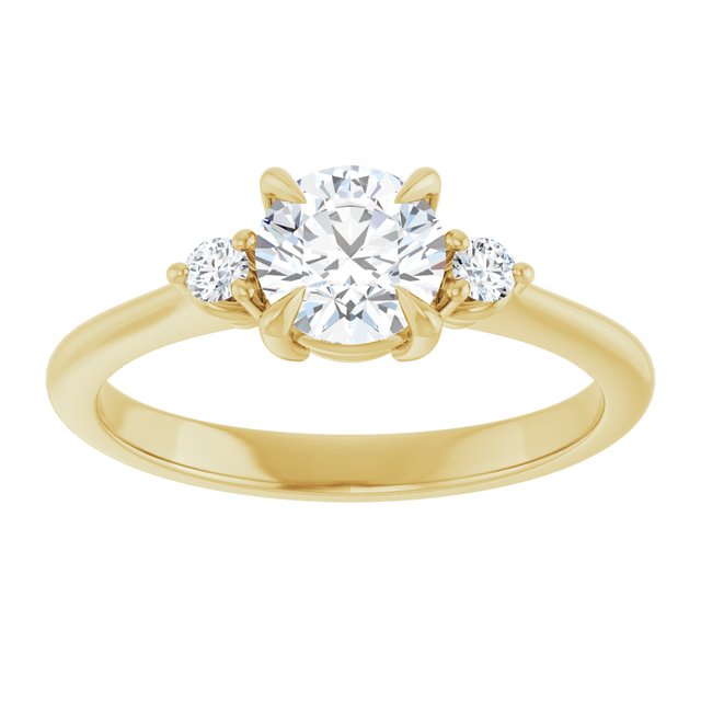 Side Stone Engagement Ring