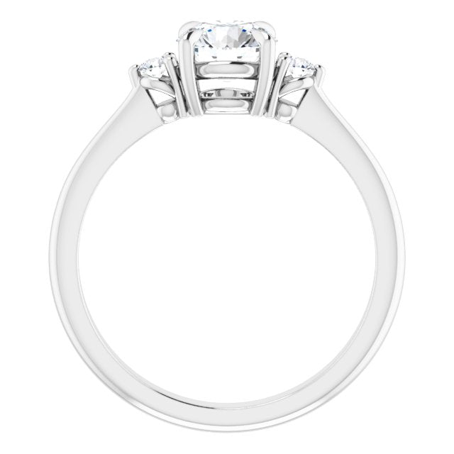 Side Stone Engagement Ring