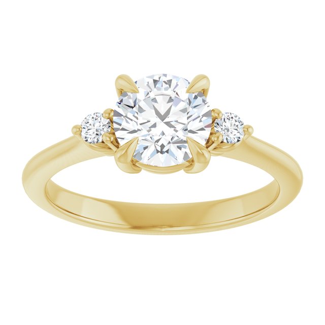 Side Stone Engagement Ring