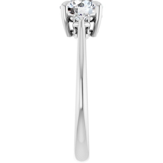 Side Stone Engagement Ring