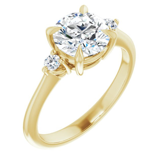 Side Stone Engagement Ring