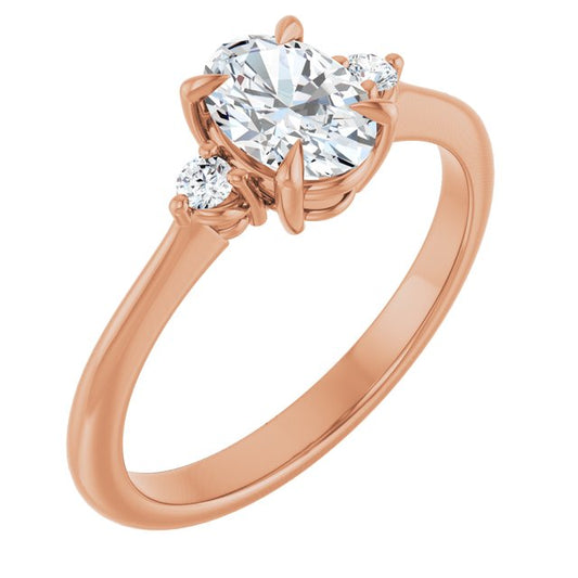 Side Stone Engagement Ring