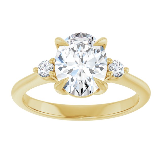Side Stone Engagement Ring