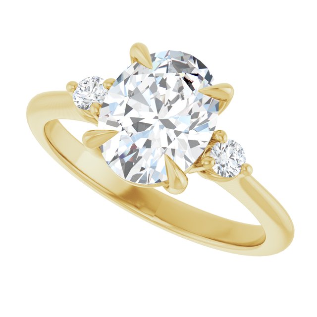 Side Stone Engagement Ring