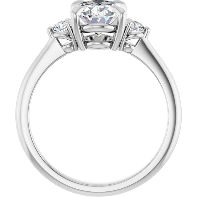 Side Stone Engagement Ring